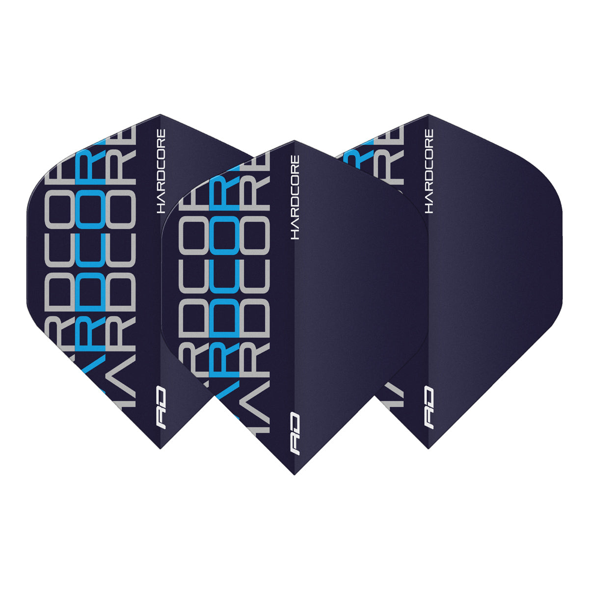 Hardcore XT Radical Blue Triple Standard Dart Flights by Red Dragon