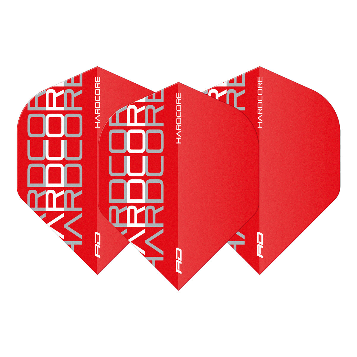 Hardcore XT Radical White Triple Standard Dart Flights by Red Dragon