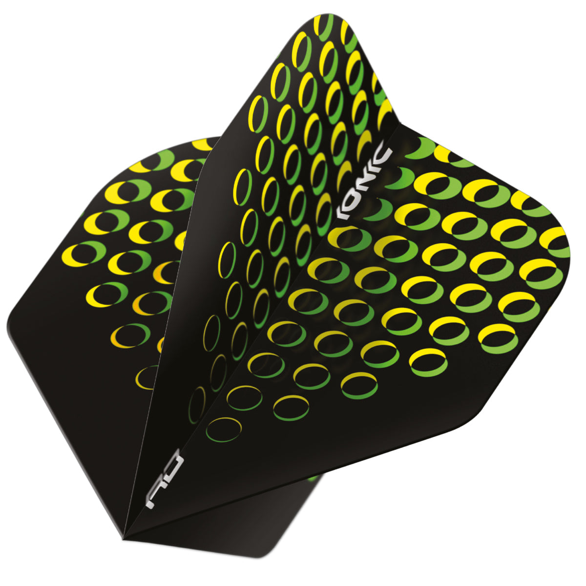 Hardcore Ionic Yellow Circles Standard Dart Flights by Red Dragon