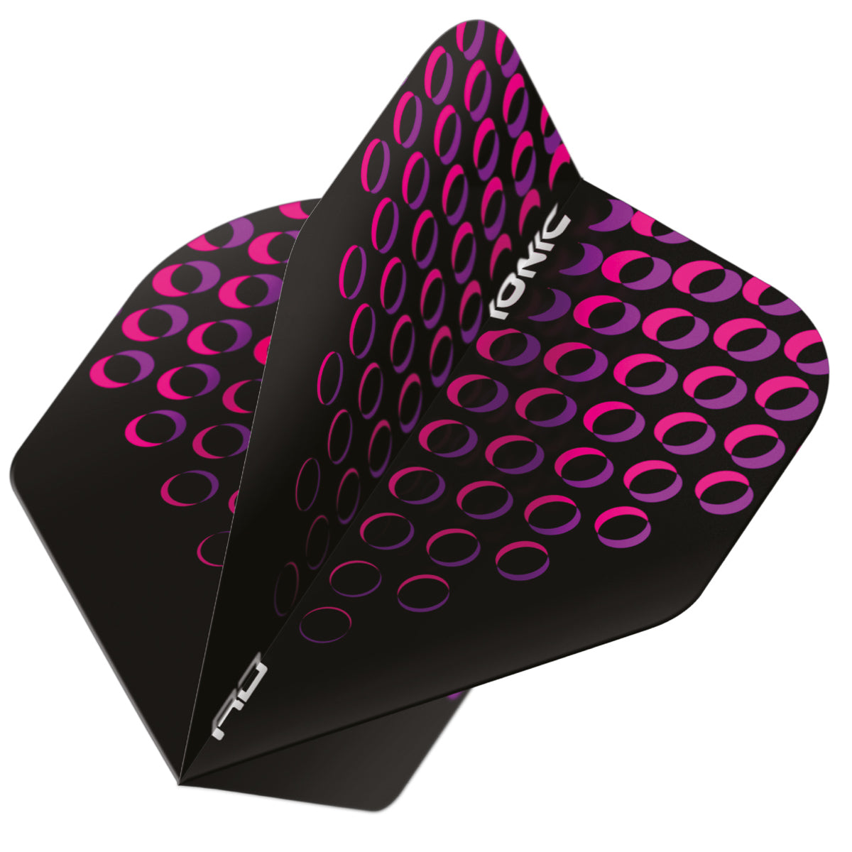 Hardcore Ionic Pink Circles Standard Dart Flights by Red Dragon