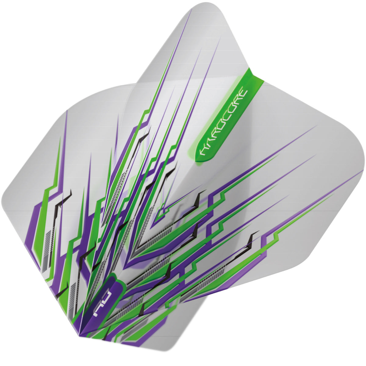 Hardcore Snakebite Purple & Green Mohawk Standard Dart Flights by Red Dragon