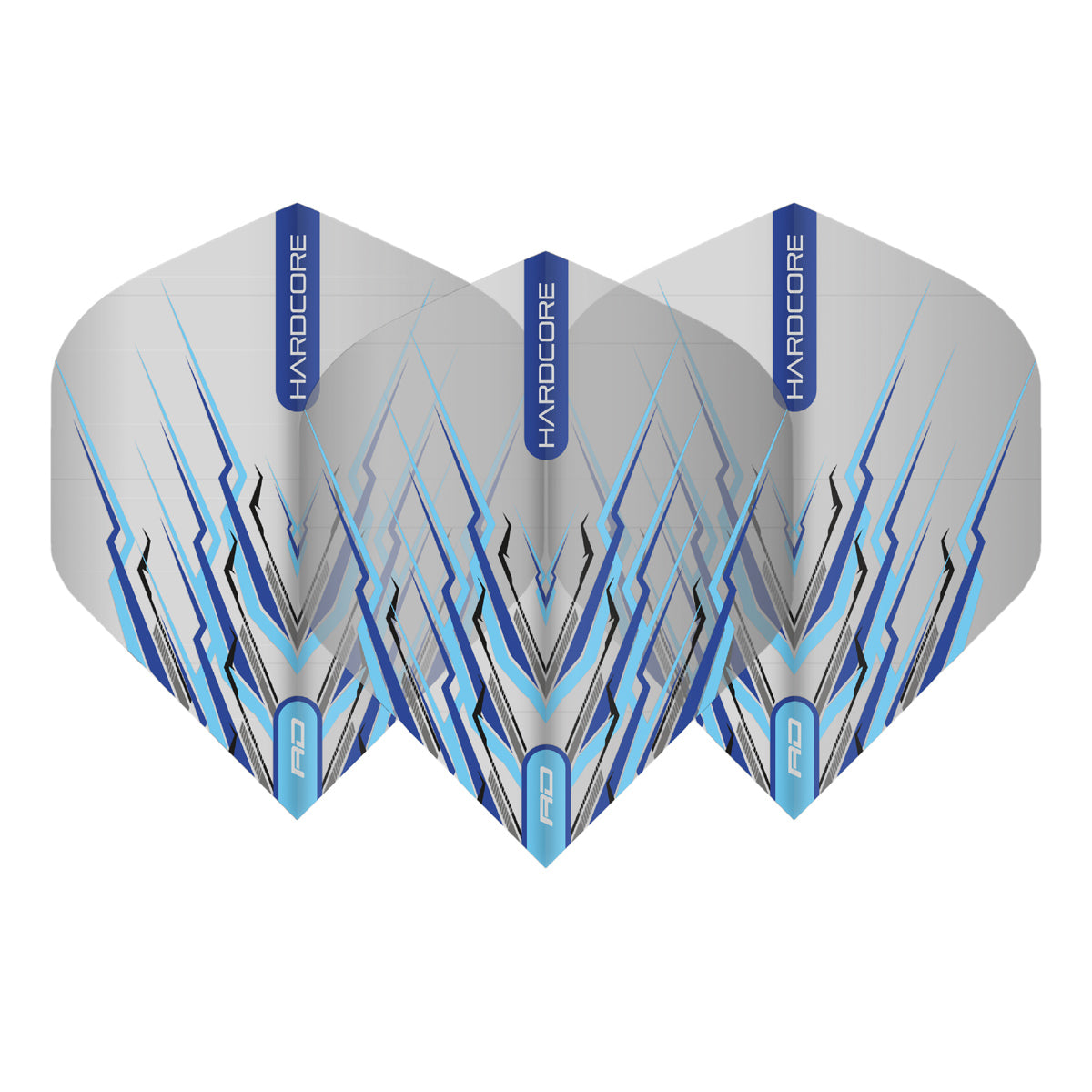 Hardcore Snakebite Blue Mohawk Standard Dart Flights by Red Dragon