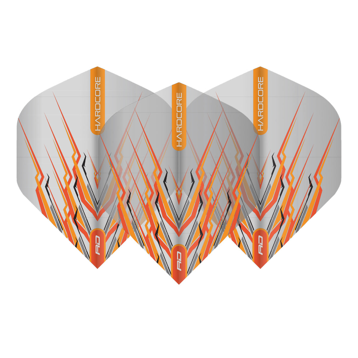 Hardcore Snakebite Orange Mohawk Standard Dart Flights by Red Dragon