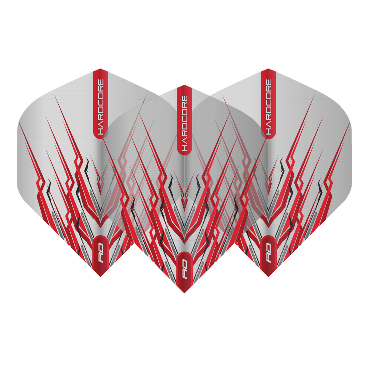 Hardcore Snakebite Red Mohawk Standard Dart Flights by Red Dragon