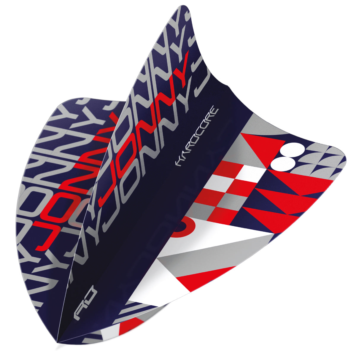 Hardcore Jonny Red Stack Freestyle Dart Flights by Red Dragon