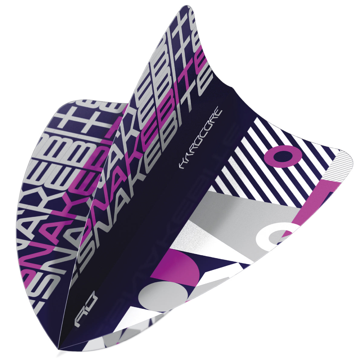 Hardcore Snakebite Black Stack Freestyle Dart Flights by Red Dragon