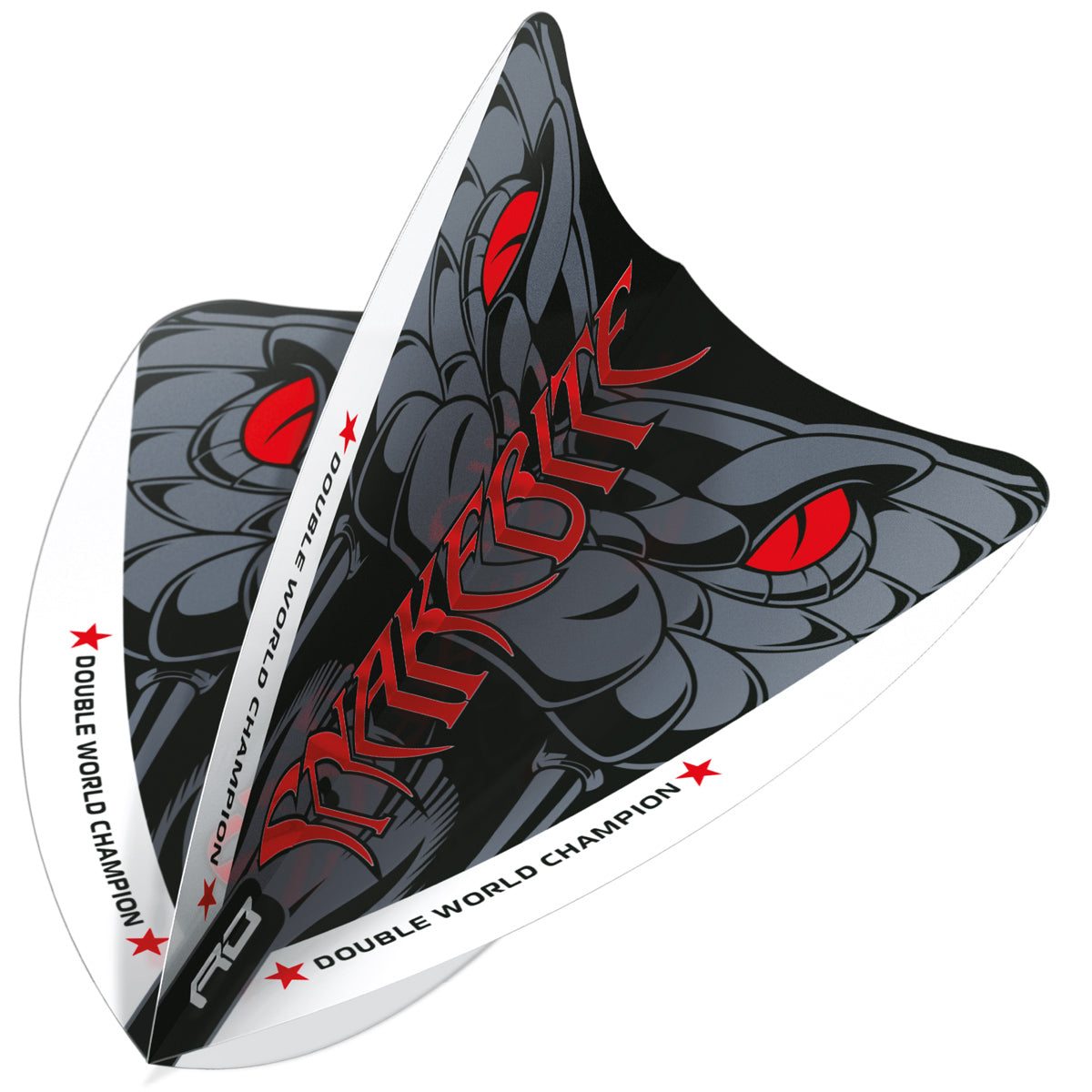 Hardcore Snakebite Double World Champion Red Eyes Freestyle Dart Flights by Red Dragon