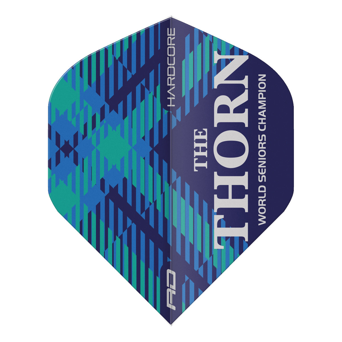Hardcore Rob Thornton World Seniors Blue Standard Dart Flights by Red Dragon