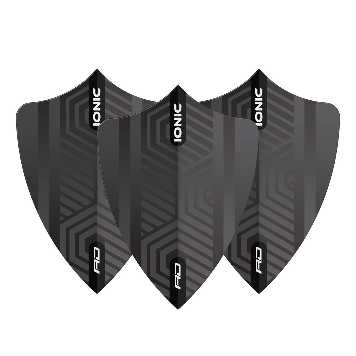 Hardcore Iceman Black Freestyle Dart Flights by Red Dragon