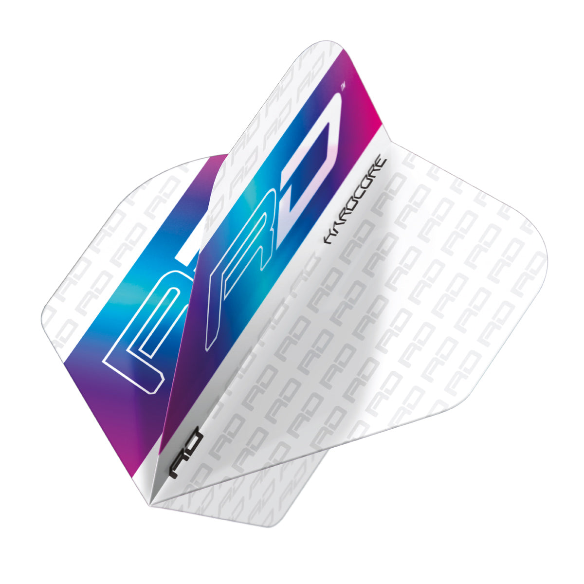 Hardcore XT RD Logo Rainbow Standard Dart Flights by Red Dragon