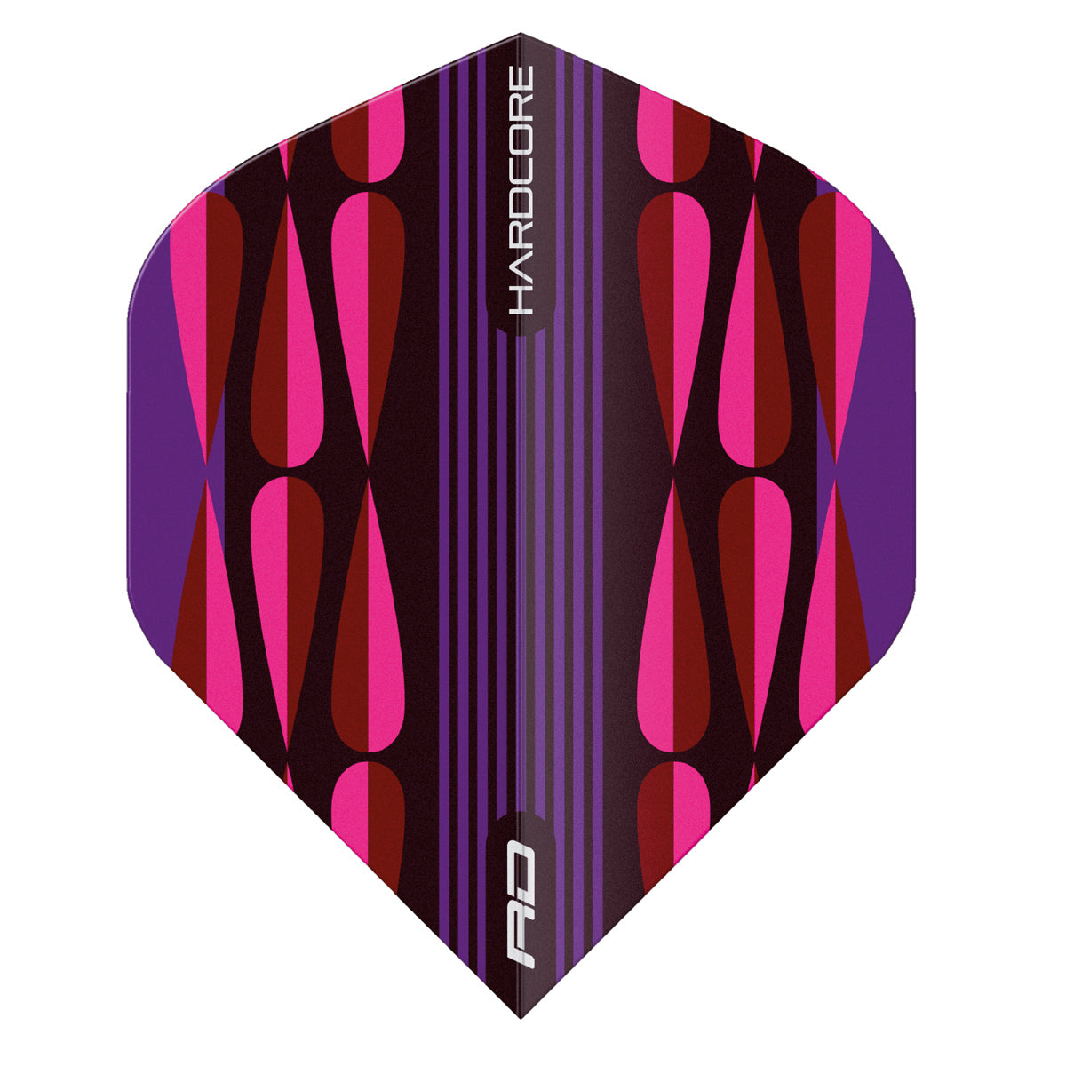 Hardcore Radical Pink Teardrop Standard Dart Flights by Red Dragon