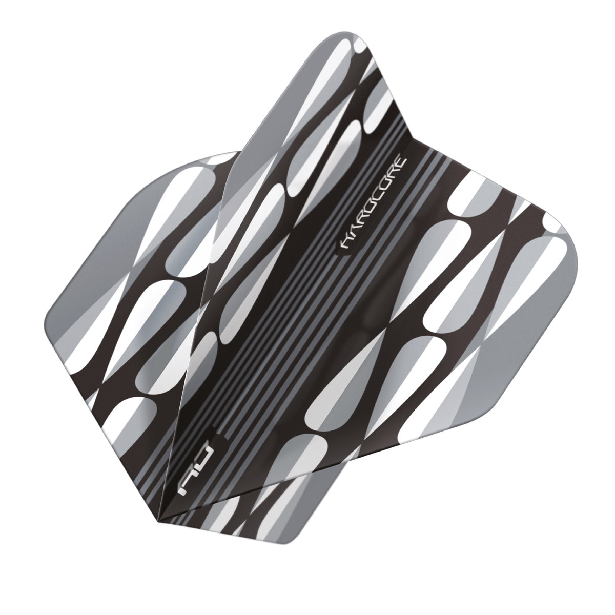 Hardcore Radical White Teardrop Standard Dart Flights by Red Dragon