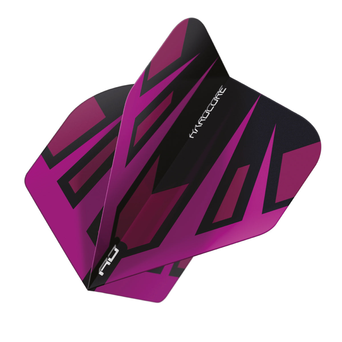 Hardcore Radical Purple & Black Fan Standard Dart Flights by Red Dragon