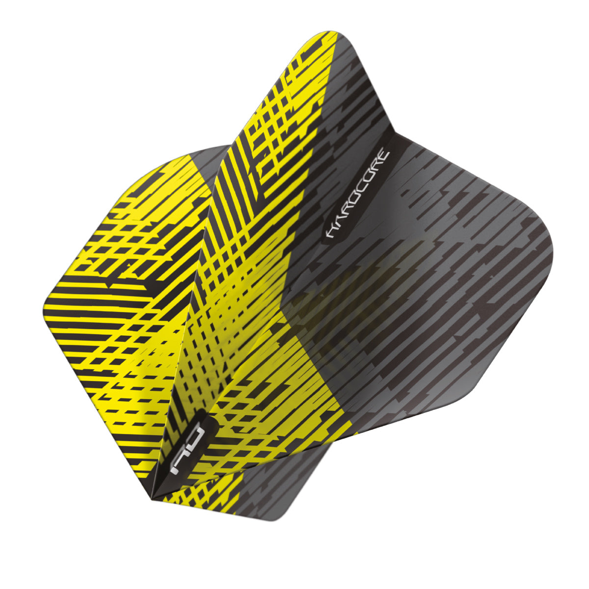 Hardcore Radical Yellow & Black Fleck Standard Dart Flights by Red Dragon