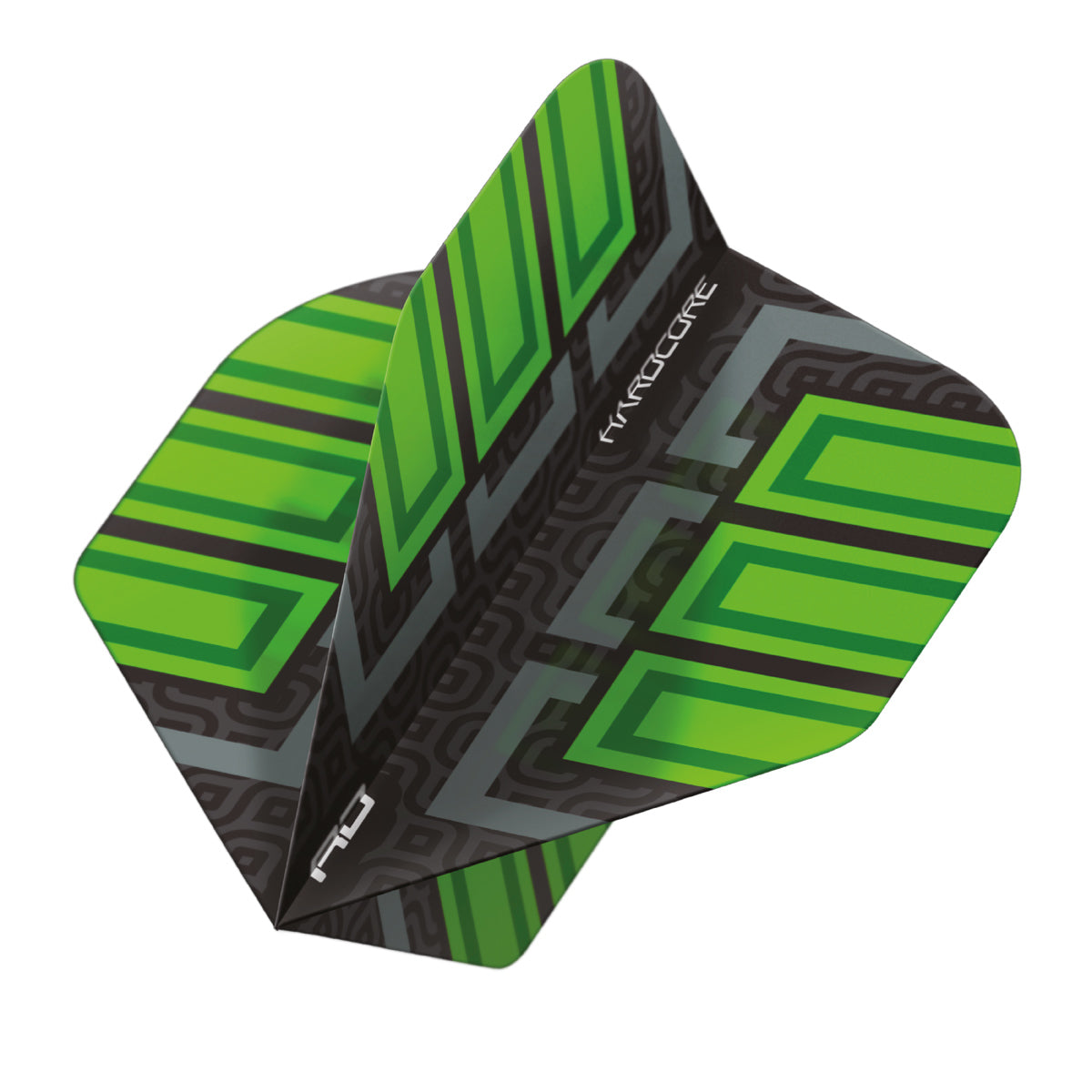 Hardcore Radical Black & Green Blocks Standard Dart Flights by Red Dragon