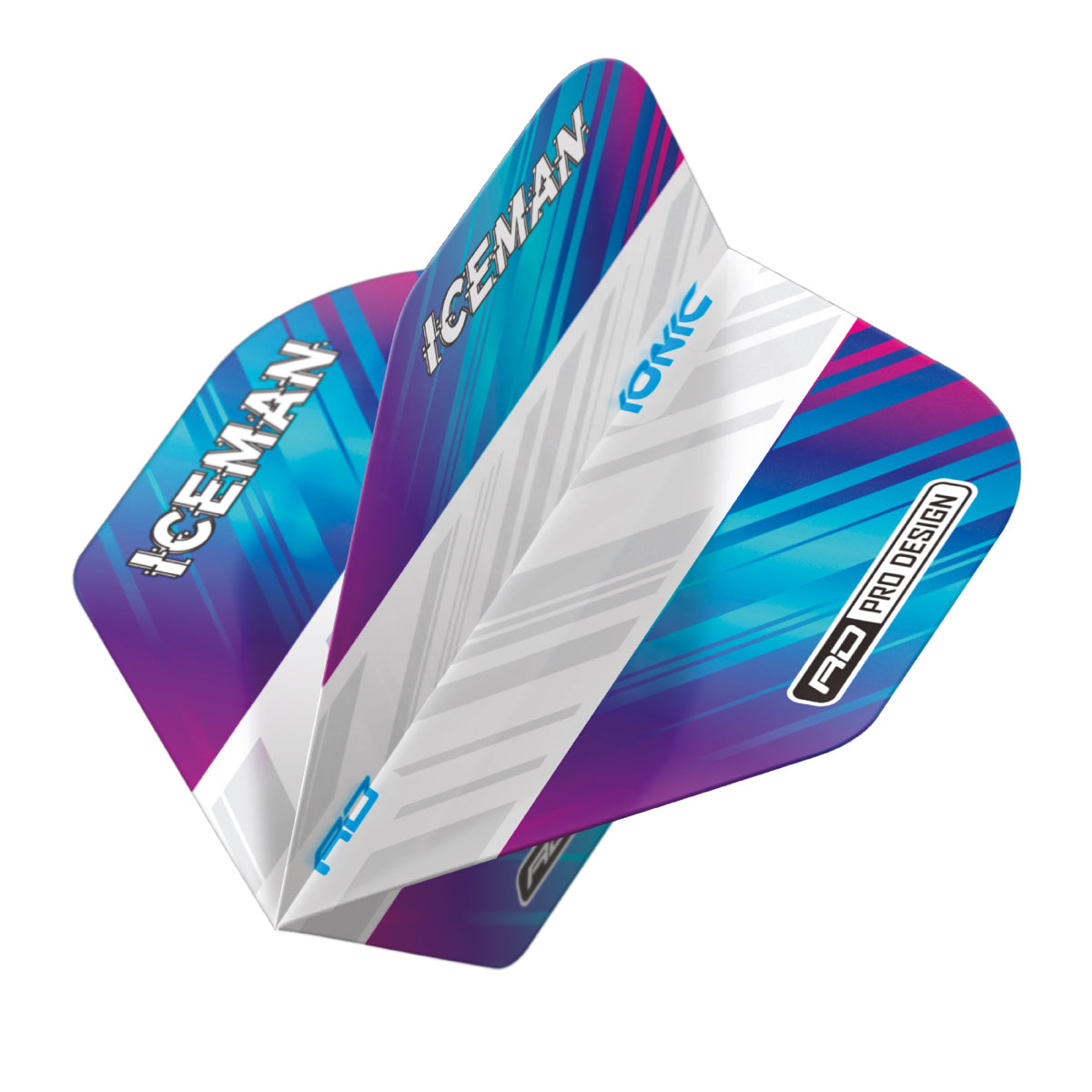 Hardcore Ionic Gerwyn Price Rainbow & White Standard Dart Flights by Red Dragon