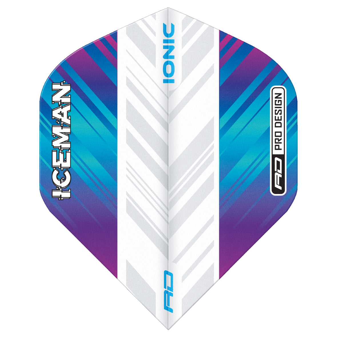 Hardcore Ionic Gerwyn Price Rainbow & White Standard Dart Flights by Red Dragon