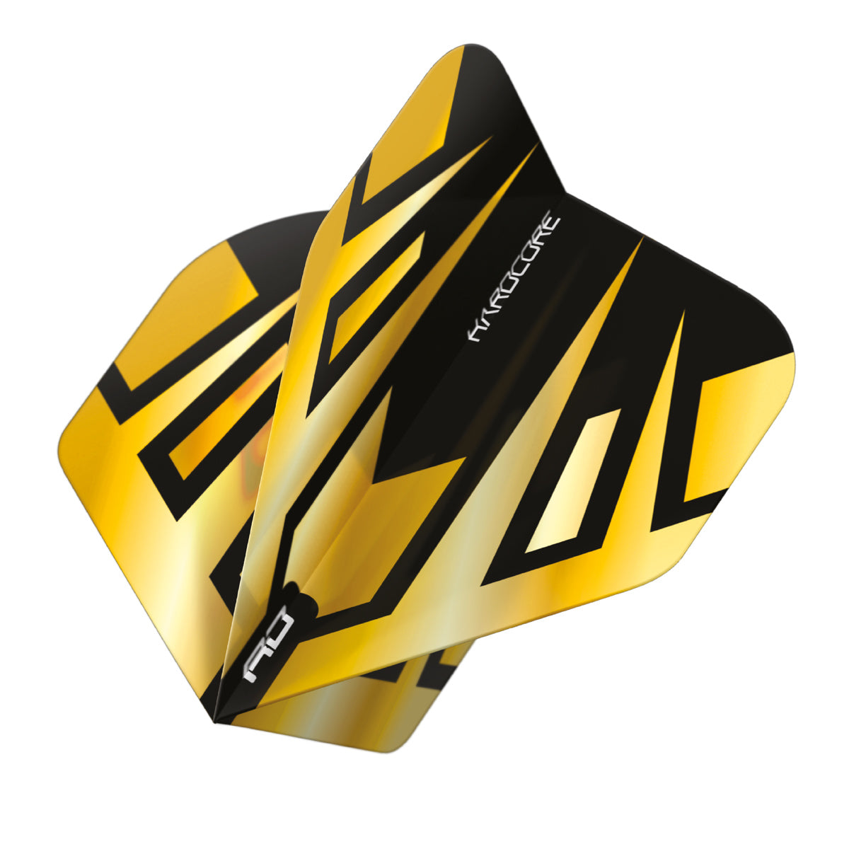 Hardcore Premium Gold & Black Tribal Standard Dart Flights by Red Dragon