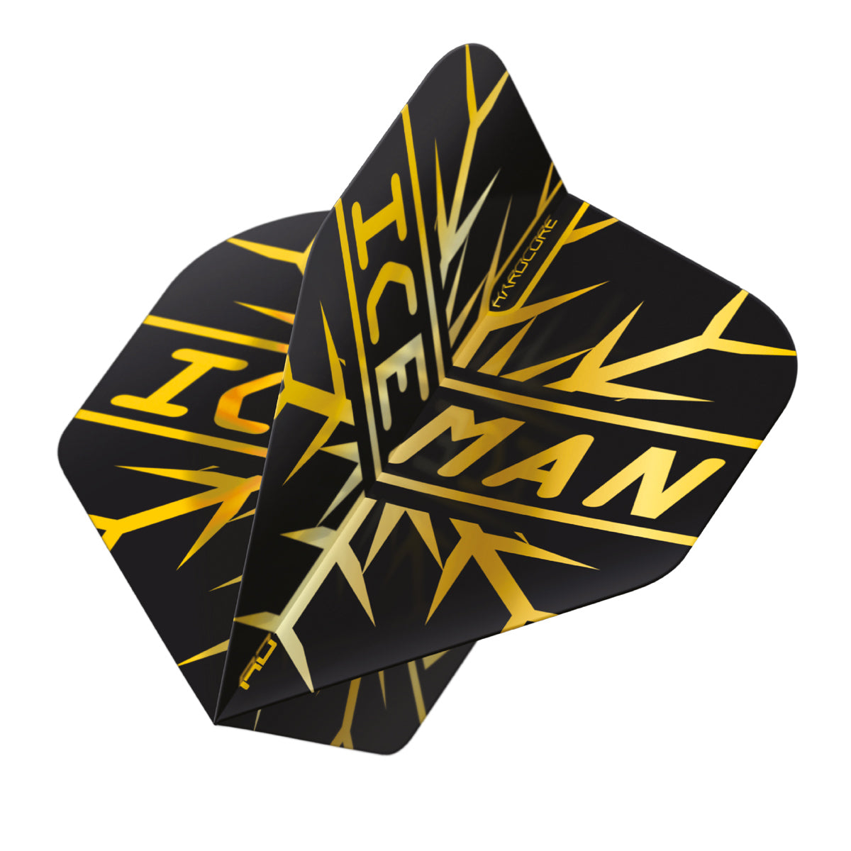 Hardcore Premium Gerwyn Price Gold Snowflake Standard Dart Flights by Red Dragon