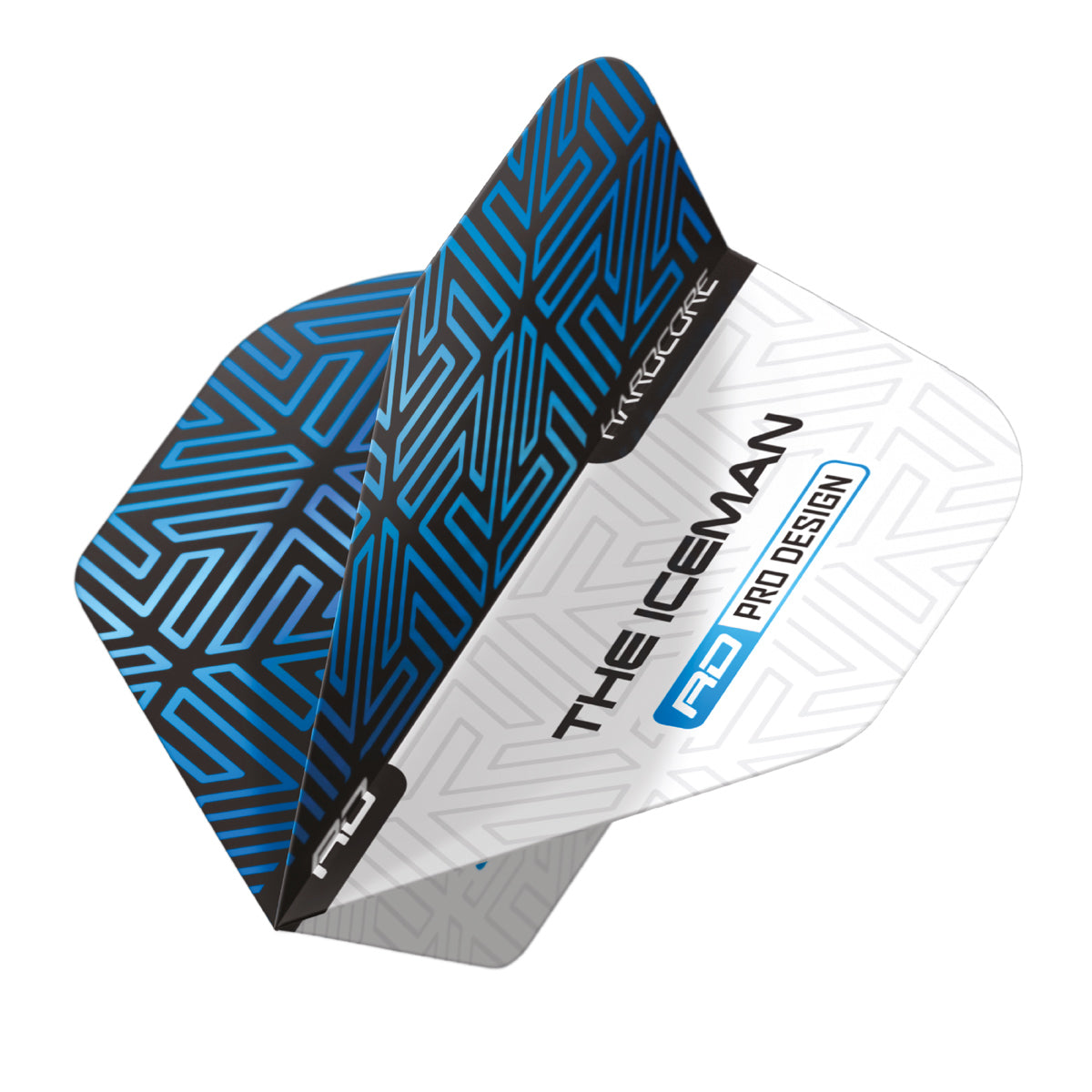Hardcore Premium Gerwyn Price Blue & White Standard Dart Flights by Red Dragon
