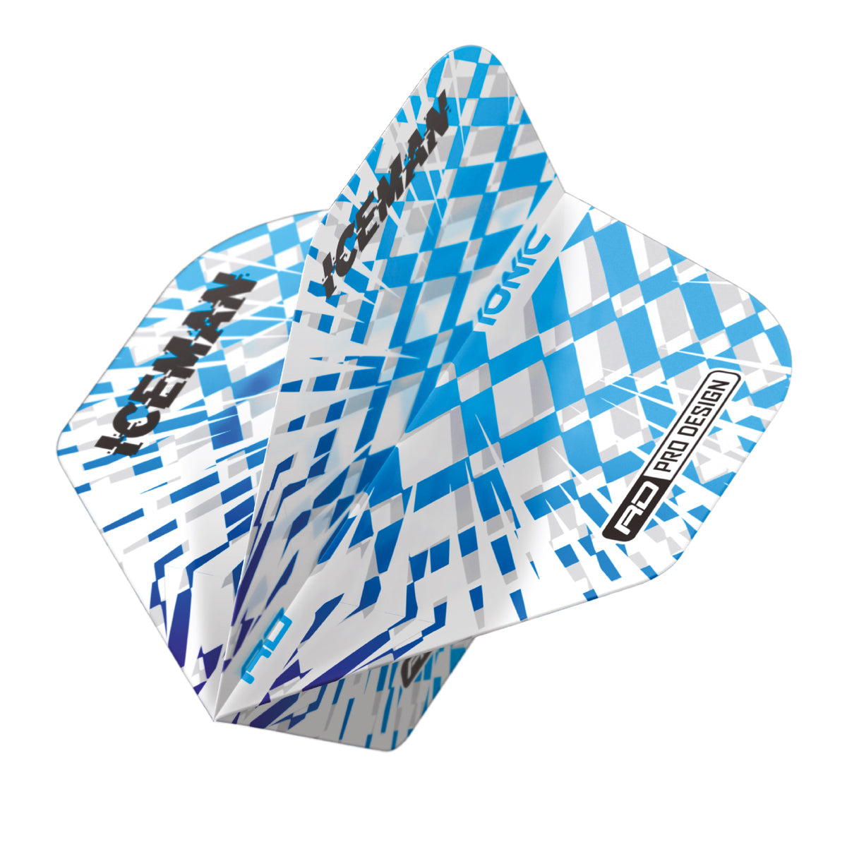 Hardcore Ionic Gerwyn Price Blue & White Burst Standard Dart Flights by Red Dragon