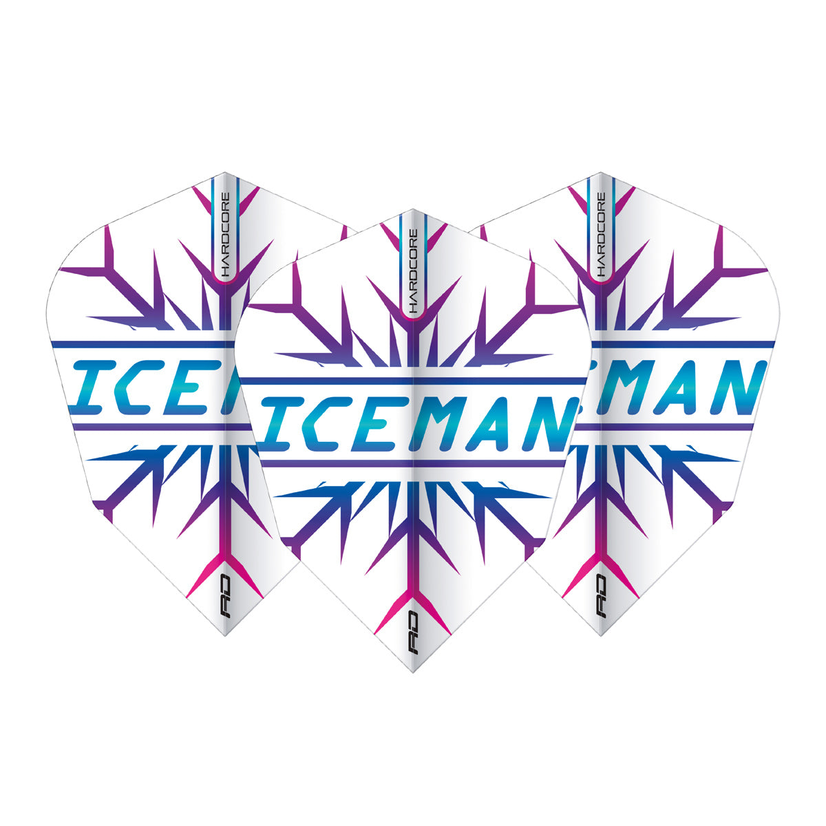 Hardcore Gerwyn Price Rainbow Snowflake V Standard Flights V-Standard Dart Flights by Red Dragon