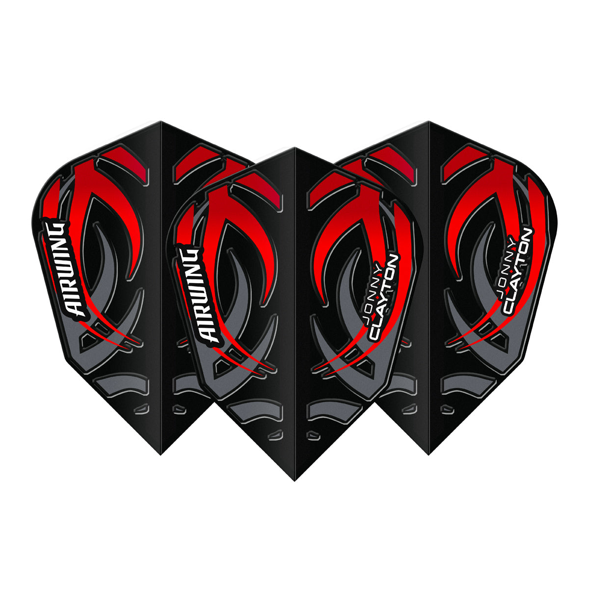 Airwing Jonny Clayton Red V-Standard Dart Flights by Red Dragon