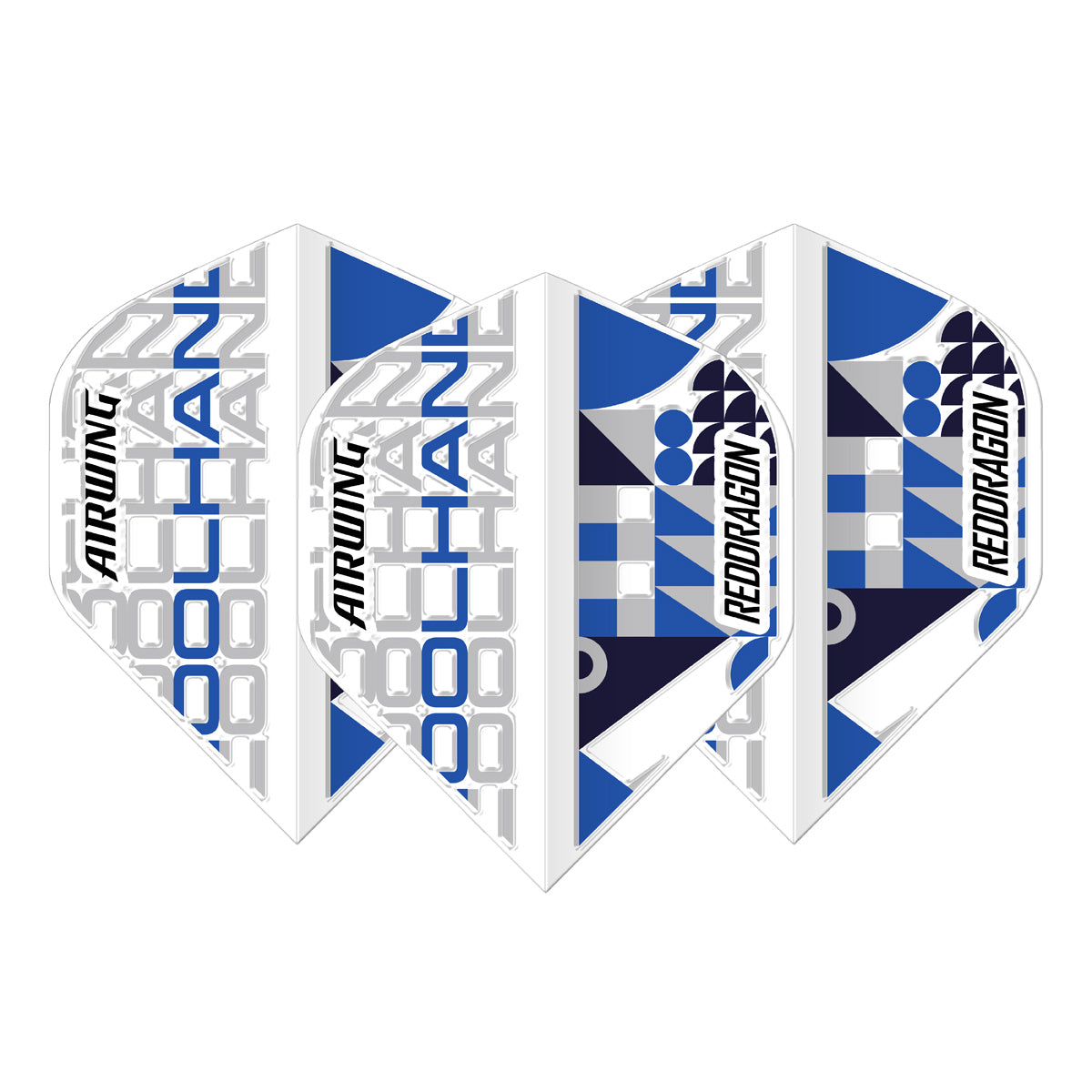 Airwing Luke Humphries White Standard Dart Flights by Red Dragon