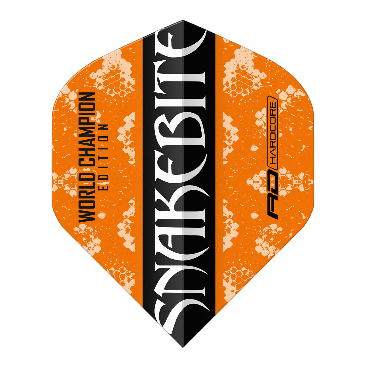 Peter Wright Orange & Black Yin Yang Standard Dart Flights by Red Dragon