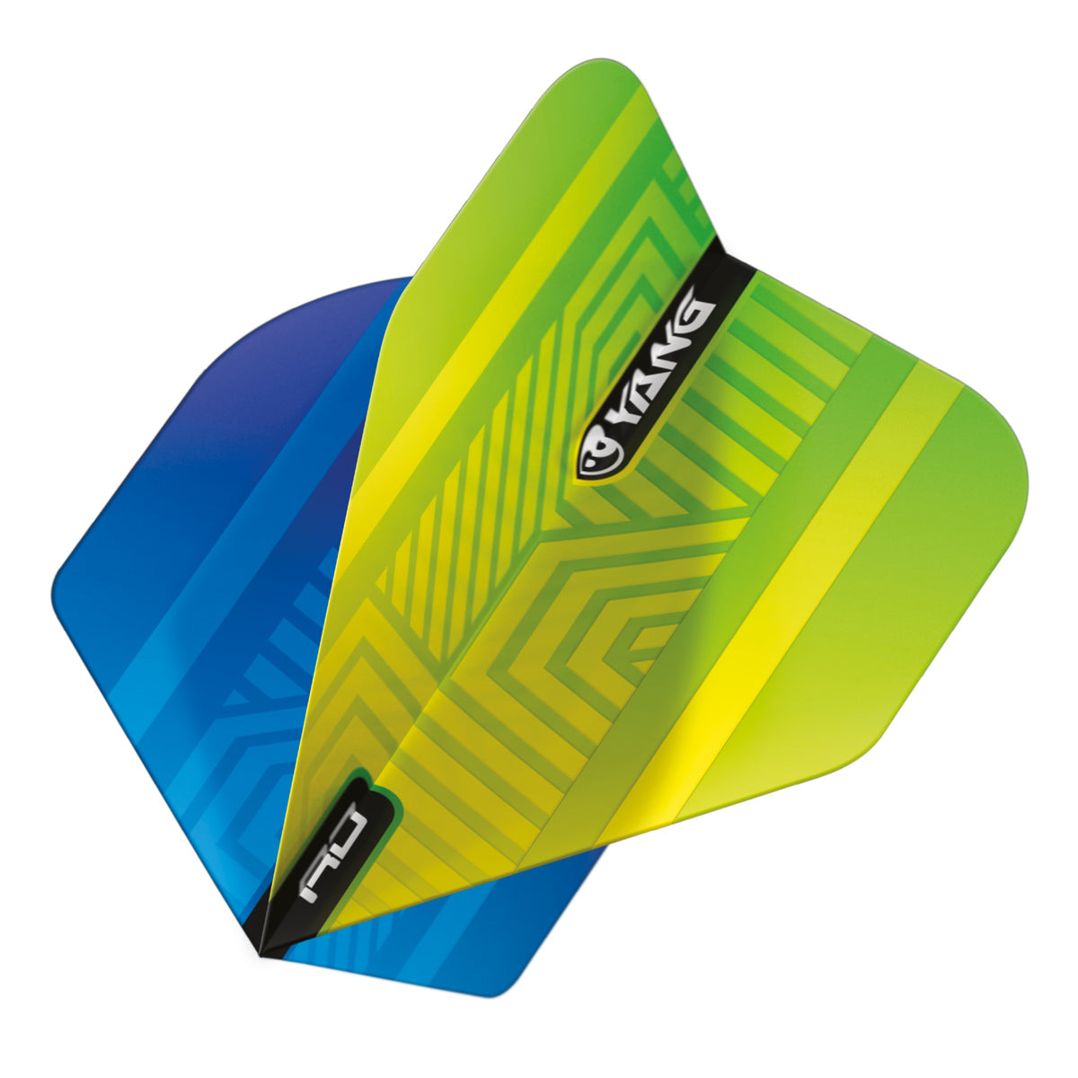Yin Yang Blue & Green Standard Dart Flights by Red Dragon