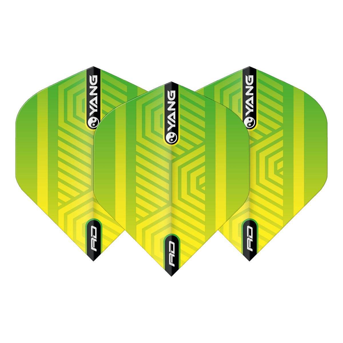 Yin Yang Blue & Green Standard Dart Flights by Red Dragon