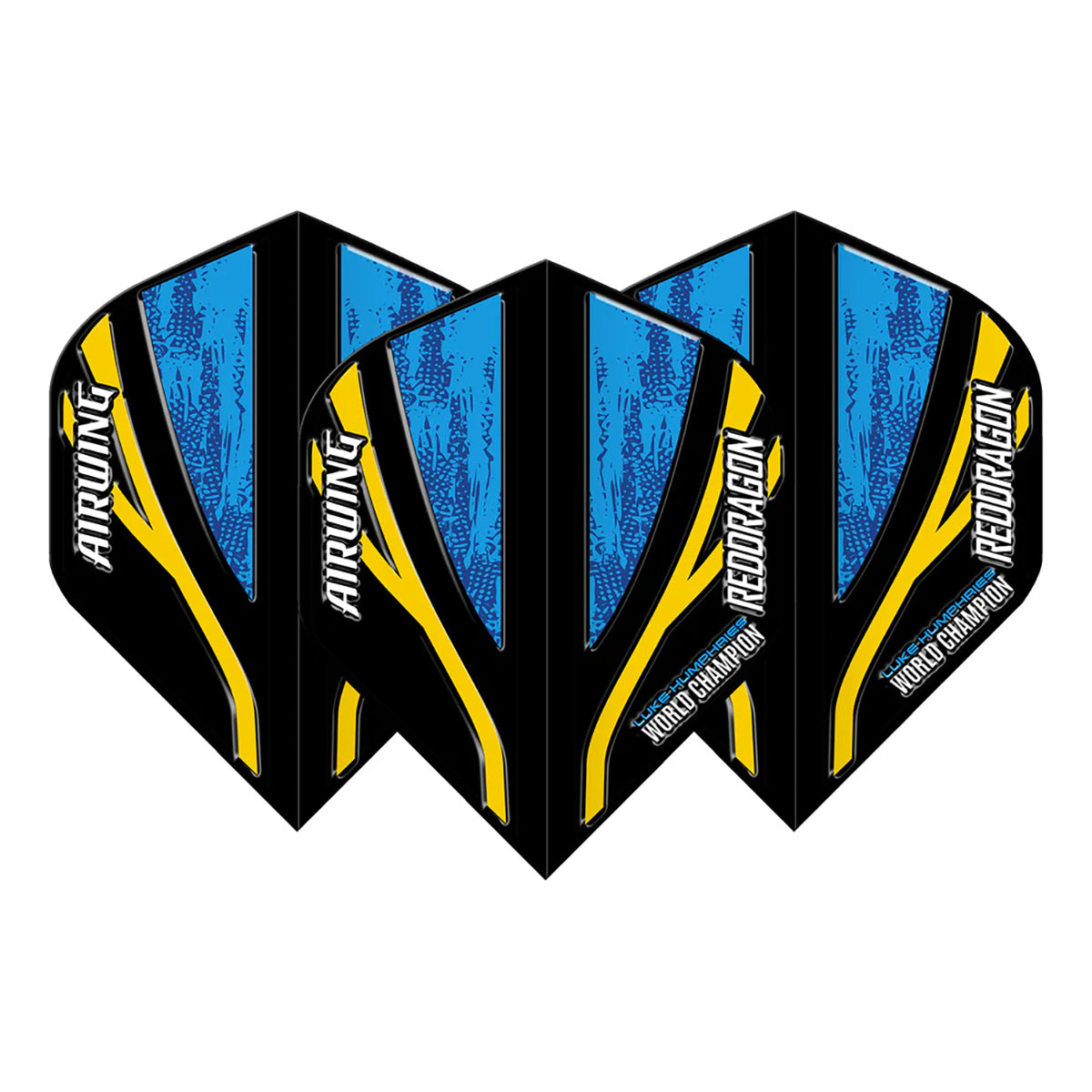 Airwing Luke Humphries World Champion Black Standard Dart Flights by Red Dragon