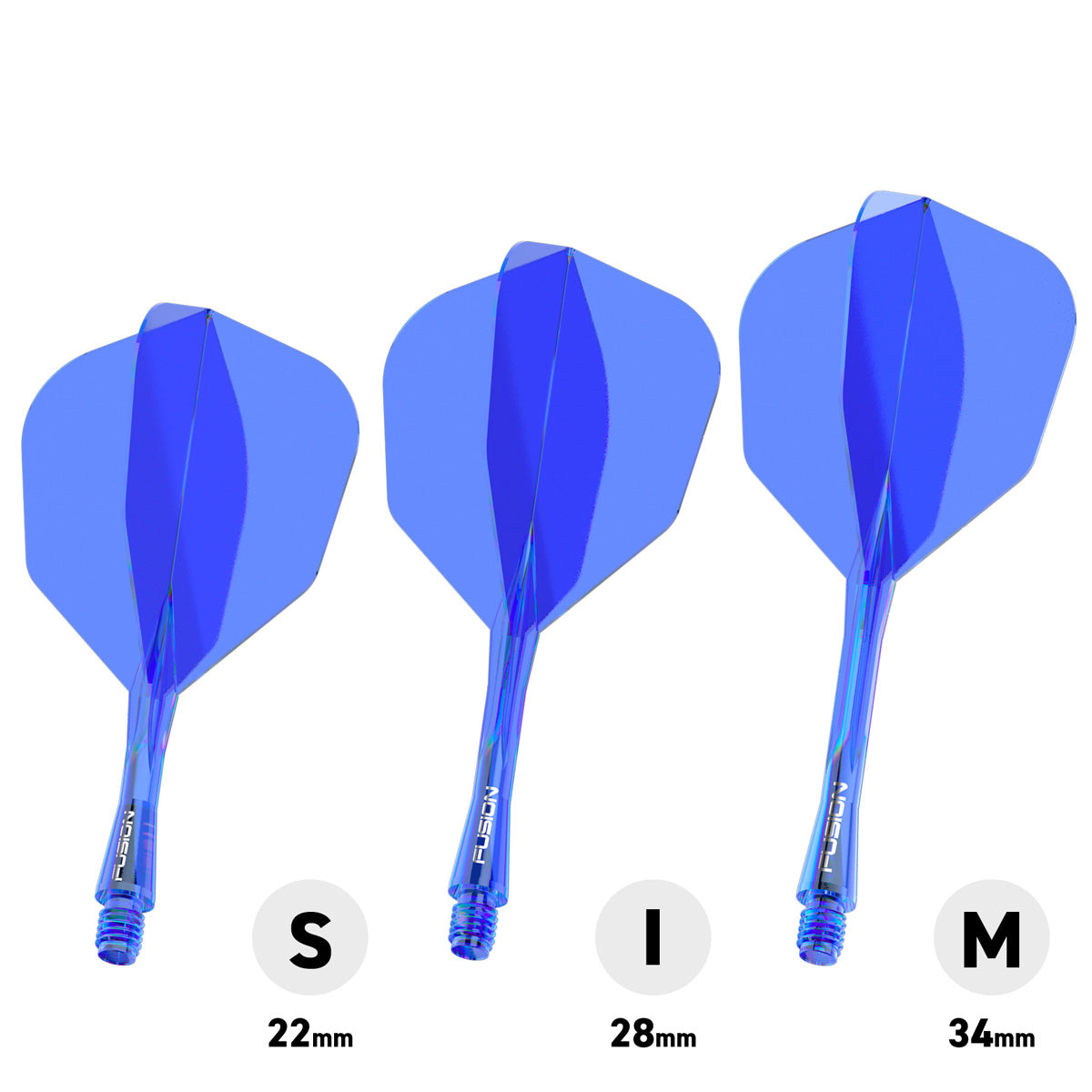 Winmau Fusion Integrated Flight & Shaft Blue No6