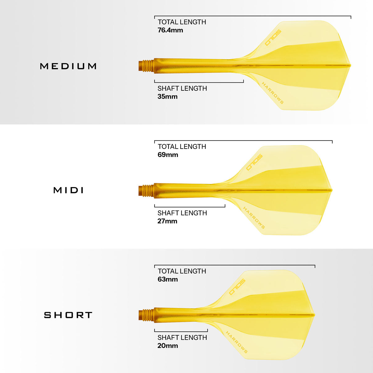 Harrows Solo Integrated Flights & Shafts No2