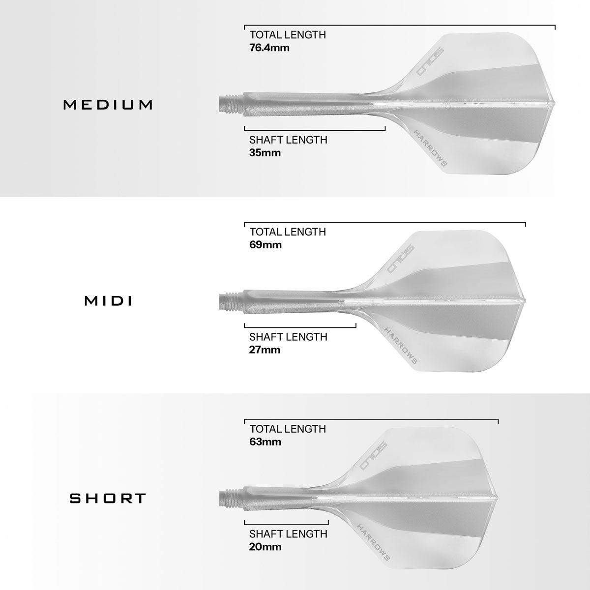 Harrows Solo Integrated Flights & Shafts No2