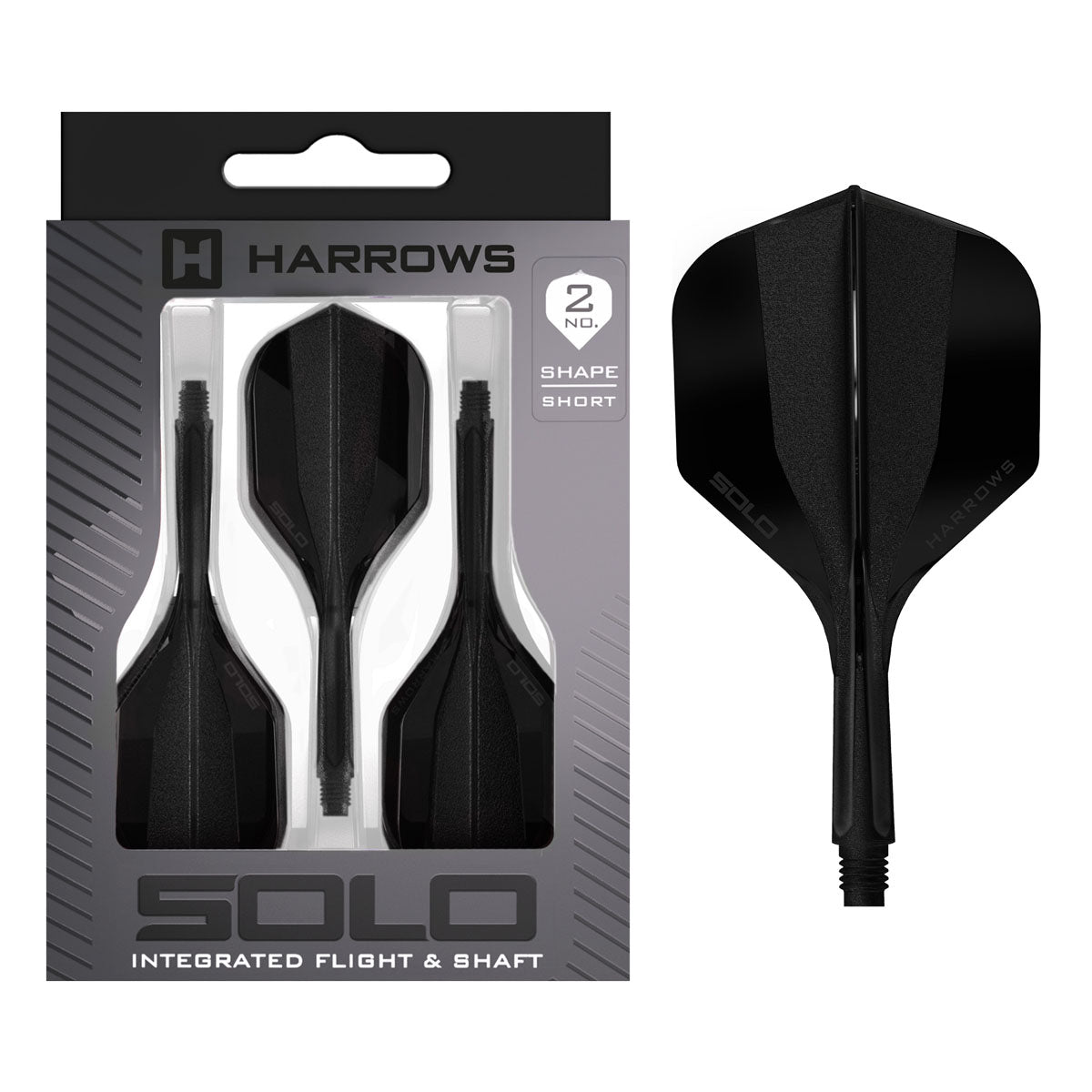 Harrows Solo Integrated Flights & Shafts No2