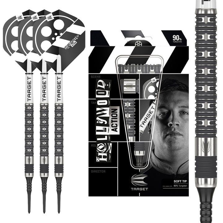 Hollywood Action 90% Tungsten Soft Tip Darts by Target