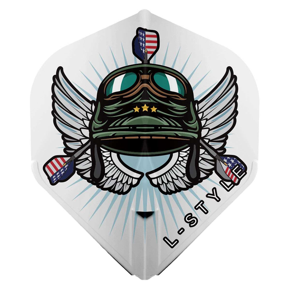 L-Style Leonard Gates V3 EZ Dart Flights White L1 Standard