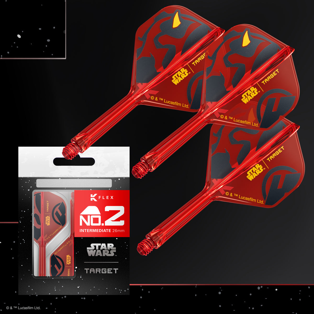 STAR WARS™ | TARGET Darth Maul K-Flex No2 Integrated Flights and Shafts