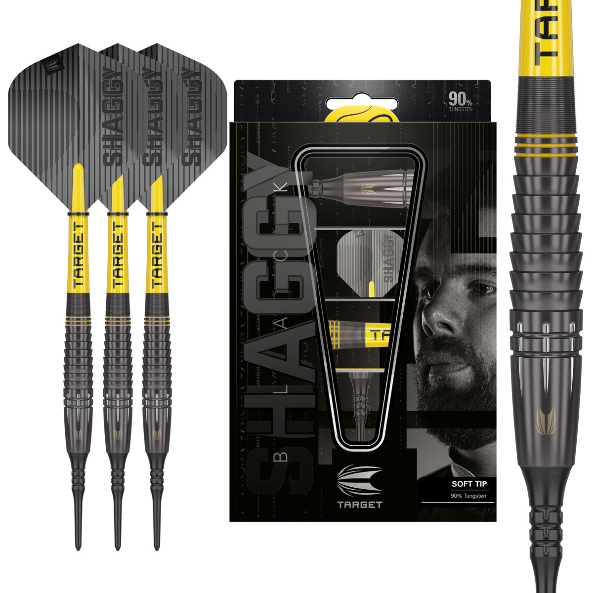 Scott Williams Black 90% Tungsten Soft Tip Darts by Target