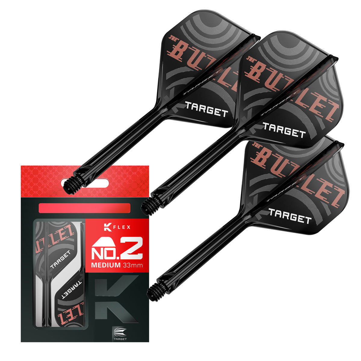 Stephen Bunting No2 K-Flex One Piece Dart Flights by Target