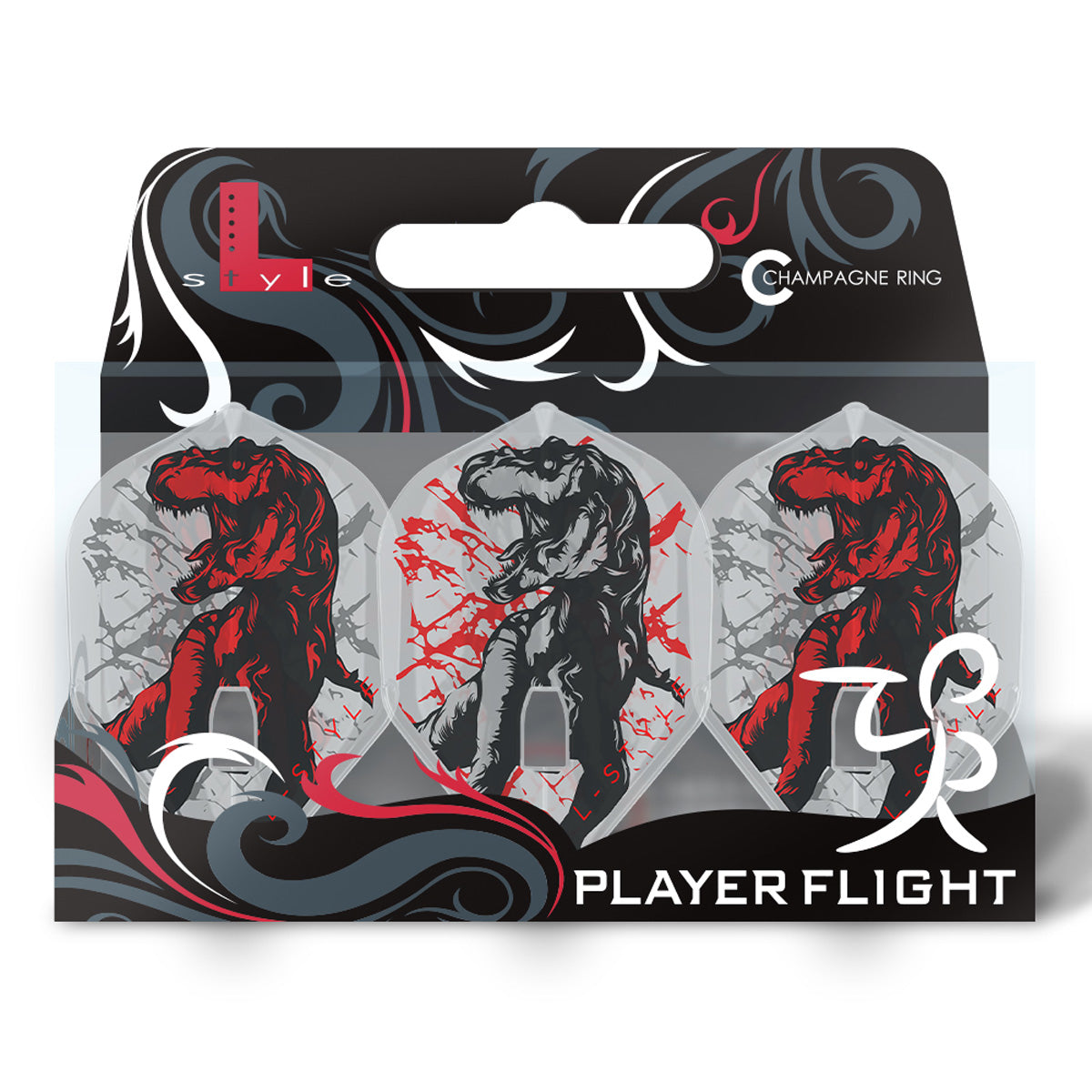L-Style Michi Unterbuchner V3 PRO Dart Flights Clear White L1 Standard