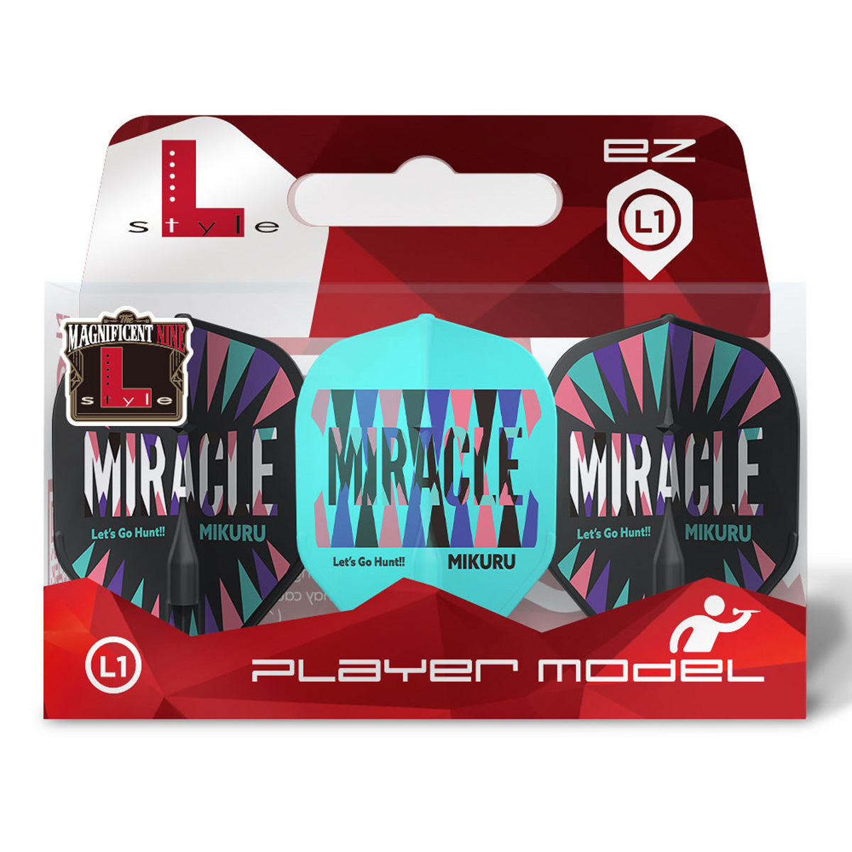 L-Style Mikuru Suzuki V6 Type B EZ Dart Flights Mix L1 Standard