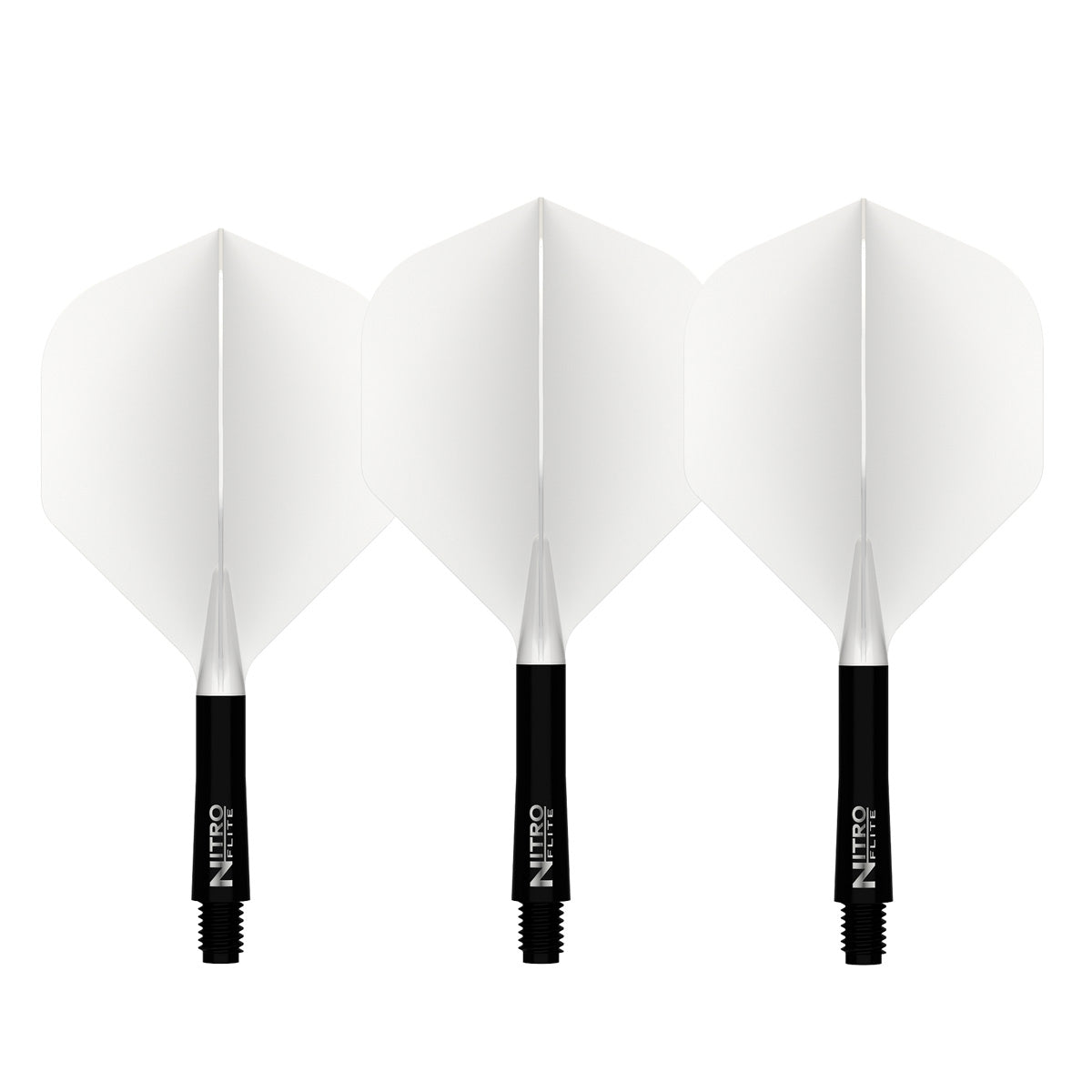 Red Dragon Nitro Flite Integrated Flight & Shaft White & Black