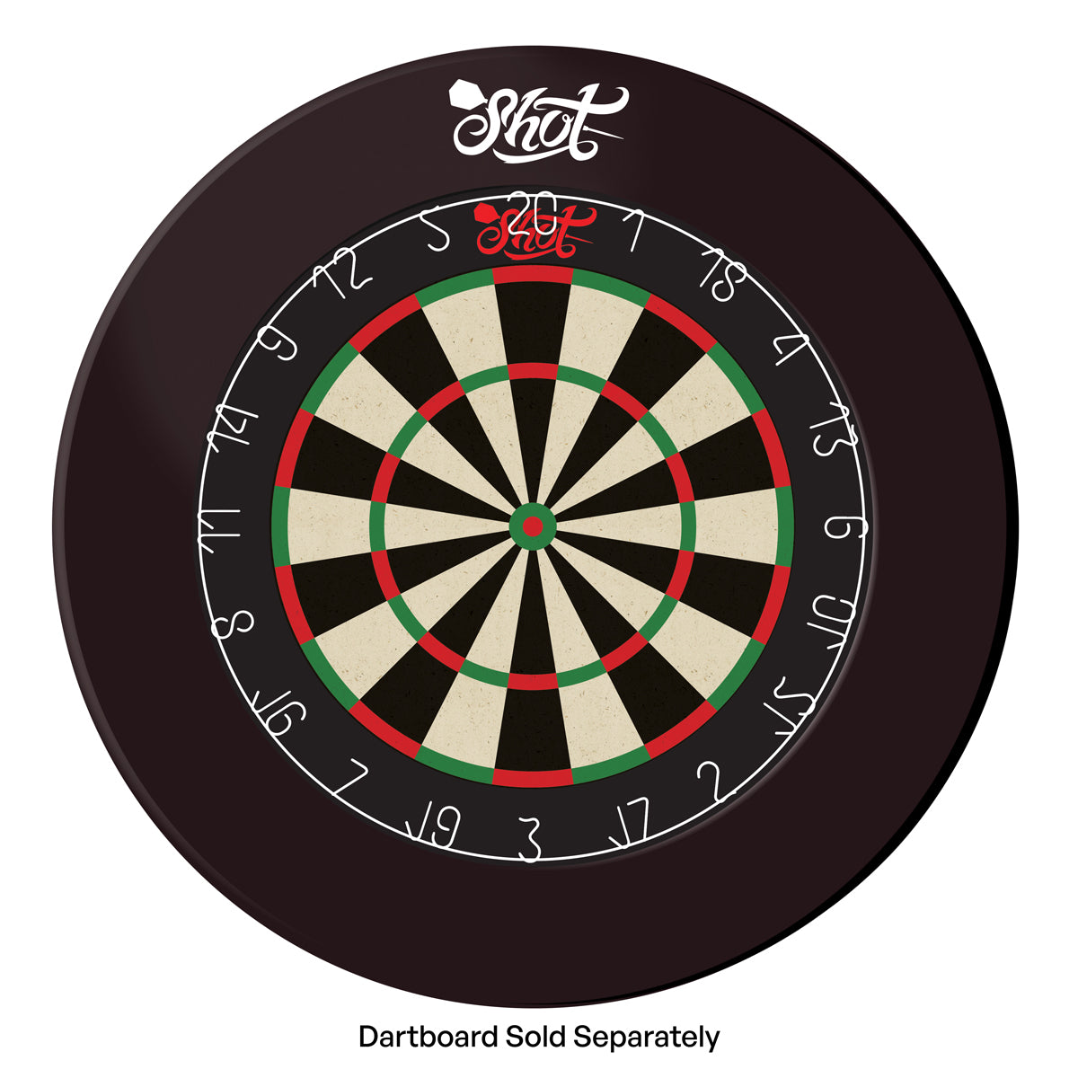 Shot Black Dartboard Surround