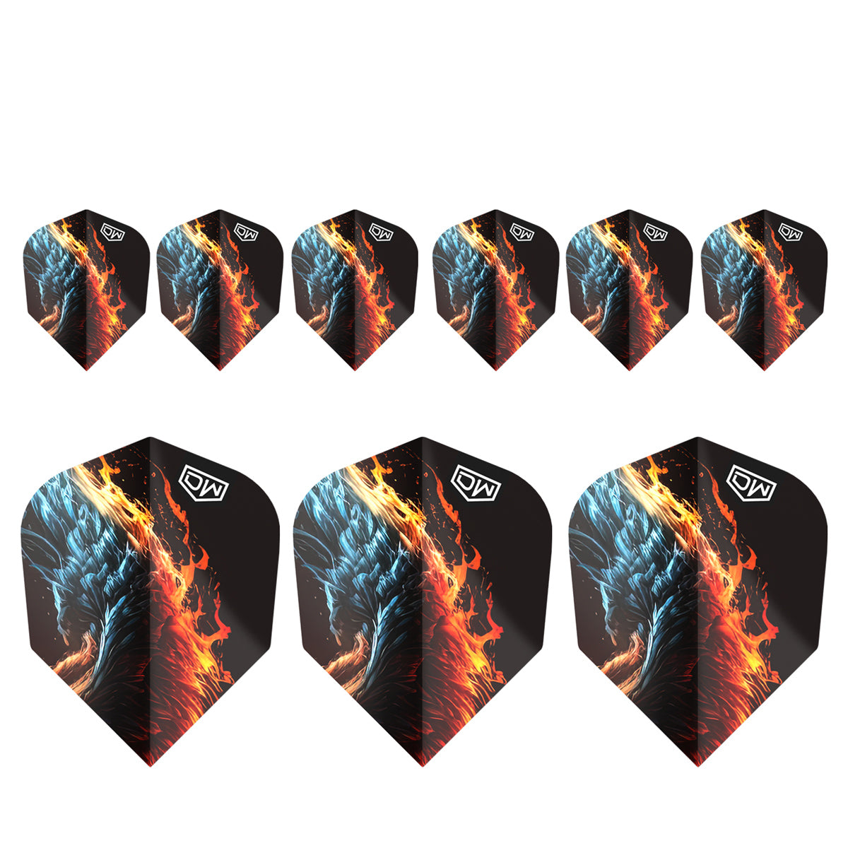 Phoenix Standard No6 Dart Flights 3 Sets by DW
