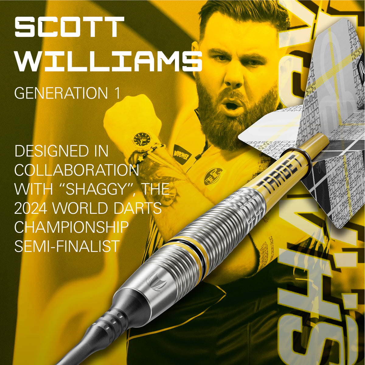 Scott Williams G2 90% Tungsten Soft Tip Darts by Target