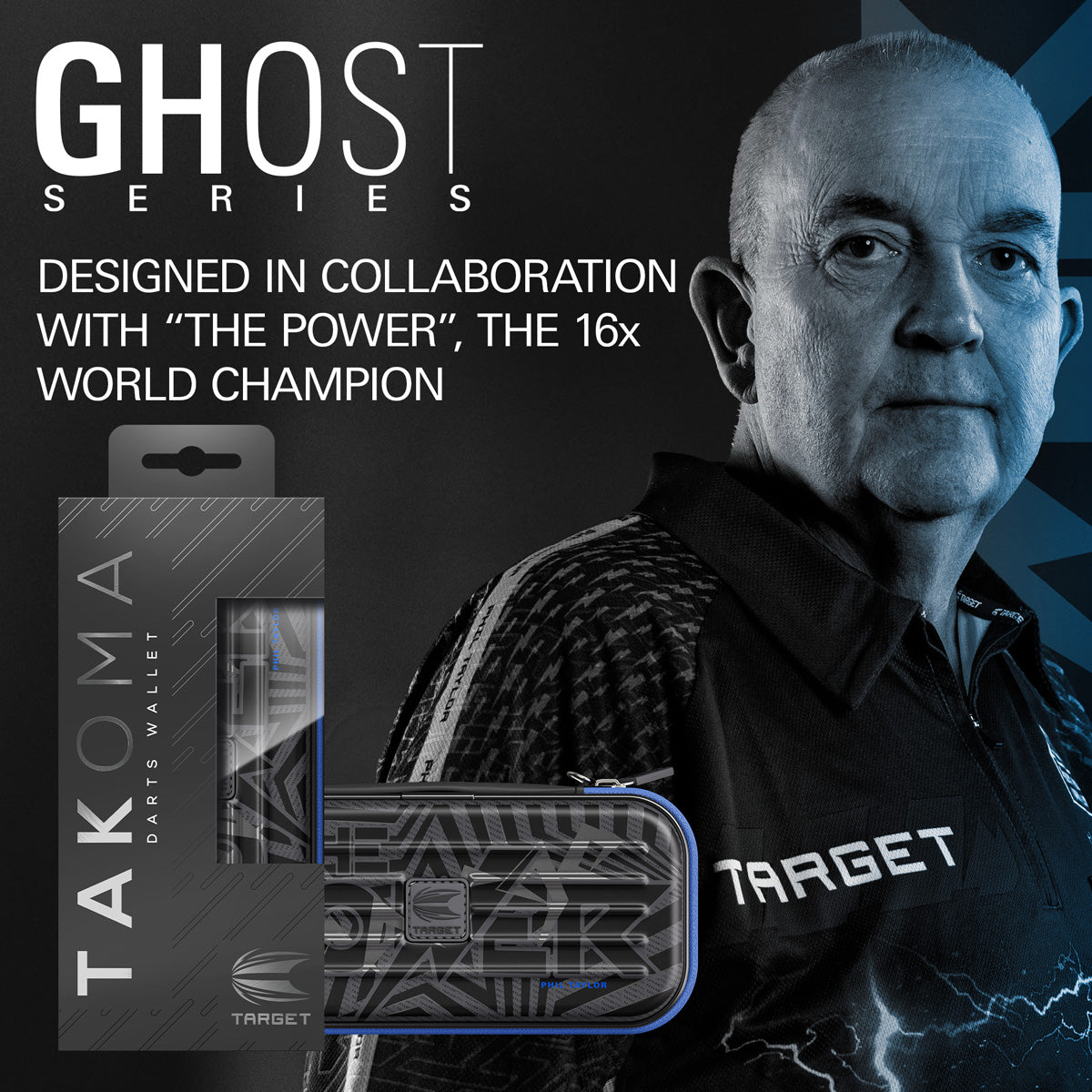 Target Phil Taylor Takoma Ghost Dart Case