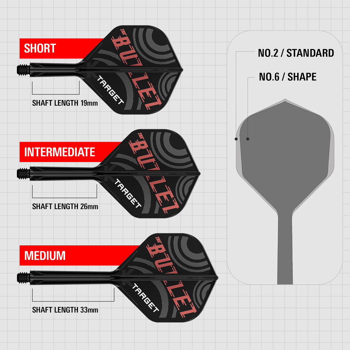 Stephen Bunting No2 K-Flex One Piece Dart Flights by Target