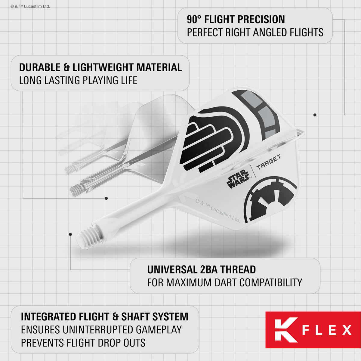 STAR WARS™ | TARGET Stormtrooper K-Flex No6 Integrated Flights and Shafts